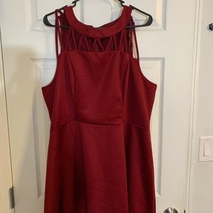 Maroon Dress